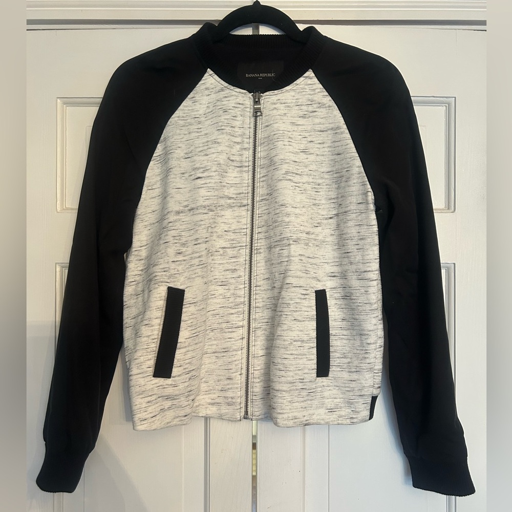 Banana Republic moto bomber jacket